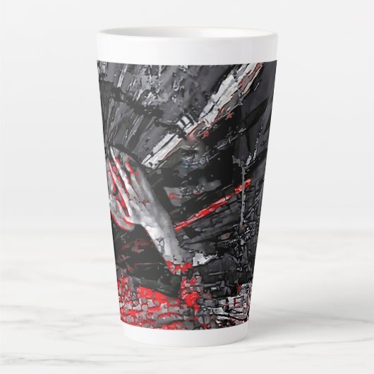 溶けた魂 カフェラテマグ (正面)