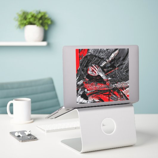 溶けた魂 シール (デスク上のノートパソコン)