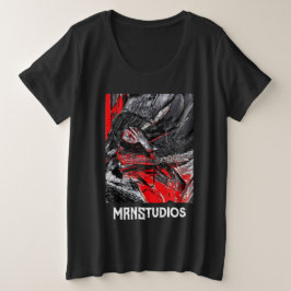溶けた魂 プラスサイズTシャツ