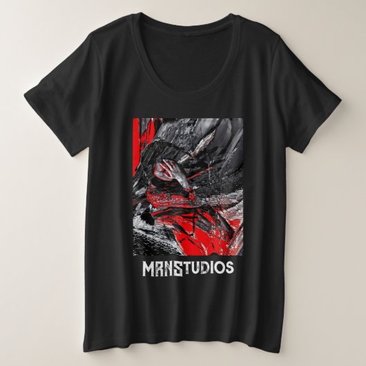 溶けた魂 プラスサイズTシャツ (デザイン正面)