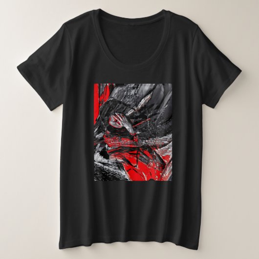 溶けた魂 プラスサイズTシャツ (デザイン正面)