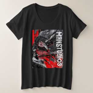 溶けた魂 プラスサイズTシャツ
