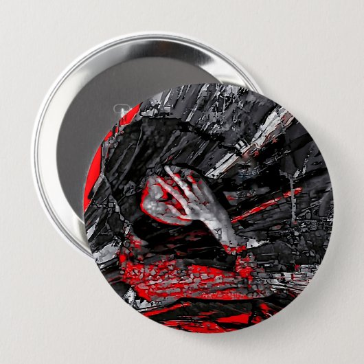 溶けた魂 缶バッジ (正面&裏面)