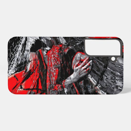 溶けた魂 SAMSUNG GALAXYケース (裏面横)