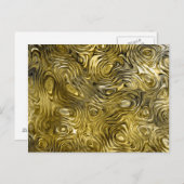 溶けた"ゴールド"の印刷ポストカード ポストカード (正面/裏面)