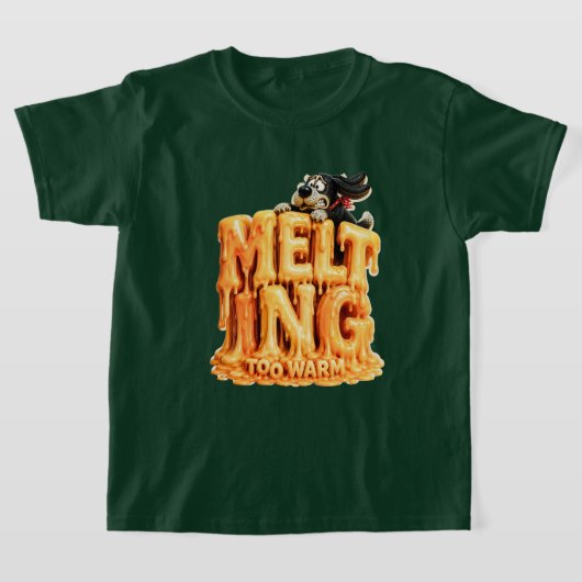 溶けちゃうほど暑いTシャツ Tシャツ (レイダウン)