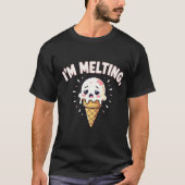 溶けちゃうアイスクリーム Tシャツ (正面)
