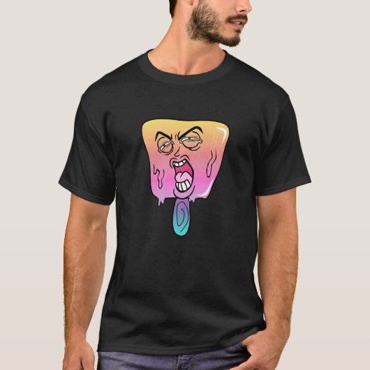 溶けるアイスキャンディー Tシャツ (正面)