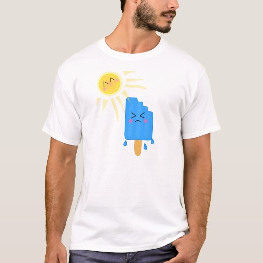 溶けるアイスキャンディー Tシャツ (正面)