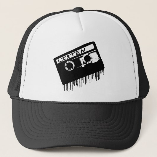 溶けるカセットテープの帽子 キャップ (正面)