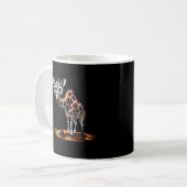 溶けるキリン 楽しいシュールアートデザイン コーヒーマグカップ (正面左)