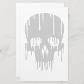 溶けるスカル 便箋 (正面/裏面)