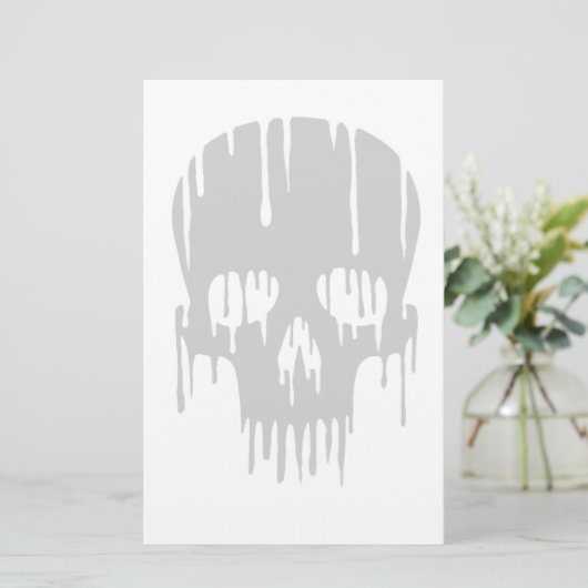 溶けるスカル 便箋 (スタンド正面)