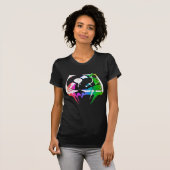 溶けるターンテーブル(ヴィンテージの動揺してな一見) Tシャツ (正面フル)