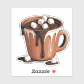 溶けるチョコレートの火山ファンタジーステッカー シール (シート)