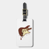 溶けるチョコレートギター ラゲッジタグ (正面縦)