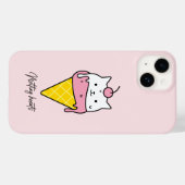溶けるハート – かわいい夏のアイスクリーム Case-Mate iPhoneケース (裏面 (横))
