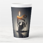 溶けるフラメンコダンサー カフェラテマグ (正面)