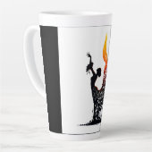 溶けるフラメンコダンサー カフェラテマグ (左アングル)