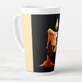 溶けるフラメンコダンサー カフェラテマグ (左アングル)