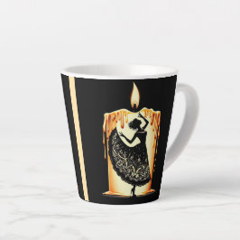 溶けるフラメンコダンサー カフェラテマグ