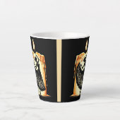 溶けるフラメンコダンサー カフェラテマグ (正面)