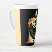 溶けるフラメンコダンサー カフェラテマグ (左アングル)