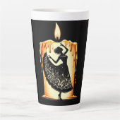 溶けるフラメンコダンサー カフェラテマグ (正面)