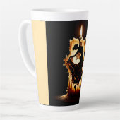 溶けるフラメンコダンサー カフェラテマグ (左アングル)