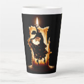 溶けるフラメンコダンサー カフェラテマグ (正面)