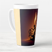 溶けるフラメンコダンサー カフェラテマグ (左アングル)