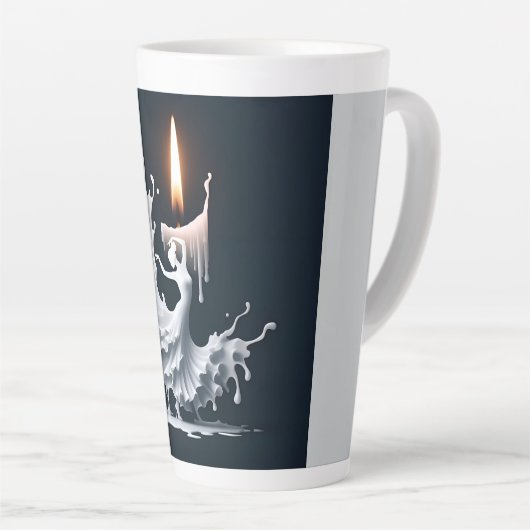 溶けるフラメンコダンサー カフェラテマグ (右アングル)