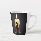 溶けるフラメンコダンサー カフェラテマグ (右)