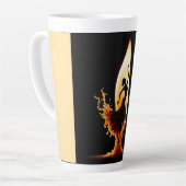 溶けるフラメンコダンサー カフェラテマグ (左アングル)