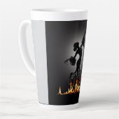 溶けるフラメンコダンサー カフェラテマグ (左アングル)