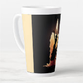 溶けるフラメンコダンサー カフェラテマグ (左アングル)