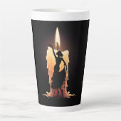 溶けるフラメンコダンサー カフェラテマグ (正面)