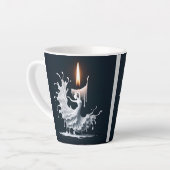 溶けるフラメンコダンサー カフェラテマグ (左アングル)