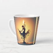 溶けるフラメンコダンサー カフェラテマグ (左アングル)