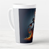 溶けるフラメンコダンサー カフェラテマグ (左アングル)