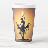 溶けるフラメンコダンサー カフェラテマグ (正面)