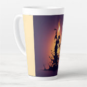 溶けるフラメンコダンサー カフェラテマグ (左アングル)