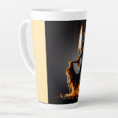 溶けるフラメンコダンサー カフェラテマグ (左アングル)