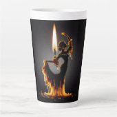 溶けるフラメンコダンサー カフェラテマグ (正面)