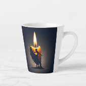 溶けるフラメンコダンサー カフェラテマグ (右)