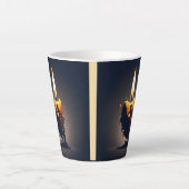 溶けるフラメンコダンサー カフェラテマグ (正面)