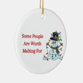 溶ける価値のある人がある セラミックオーナメント (右)
