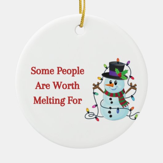 溶ける価値のある人がある セラミックオーナメント (正面)