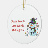 溶ける価値のある人がある セラミックオーナメント (左)