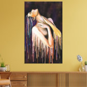 溶ける女性のキャンバス印刷絵画-'s Art キャンバスプリント (インサイチュ (リビング))